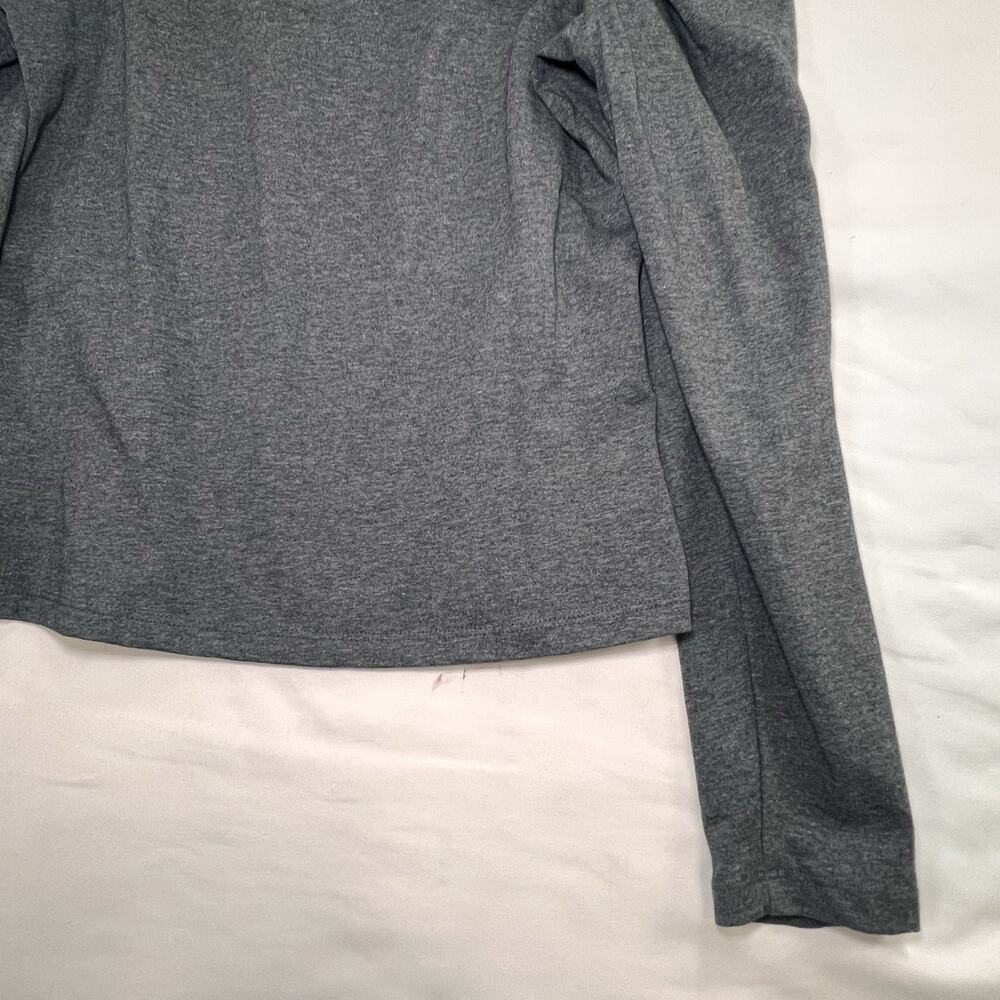 English Factory Top Size S Dark Gray Puff Long Sleeves Scoop Neck 100% Cotton - Picture 11 of 12